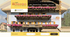 Desktop Screenshot of hotel-dolomiten.com