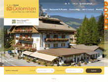 Tablet Screenshot of hotel-dolomiten.com